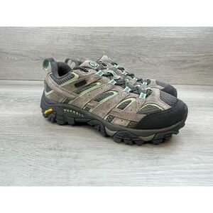 Merrell Moab 2 Vent Women's 5 Gray Sneaker Leather Shoes Waterproof Trail Hiking